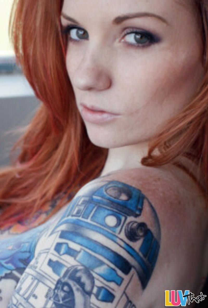 Redhead Porn Star With Star Tattoos 20